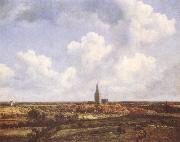 Jacob van Ruisdael Landscape with Church and Village USA oil painting reproduction